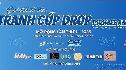 Đỉnh Cao: Cuộc Chiến Của Những Ngôi sao Giải DROP PICKLEBALL MỞ RỘNG LẦN I – 2025!