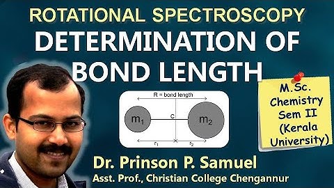 Determination of bond length from rotational spectrum | MSc Chemistry Sem  2 | University of Kerala