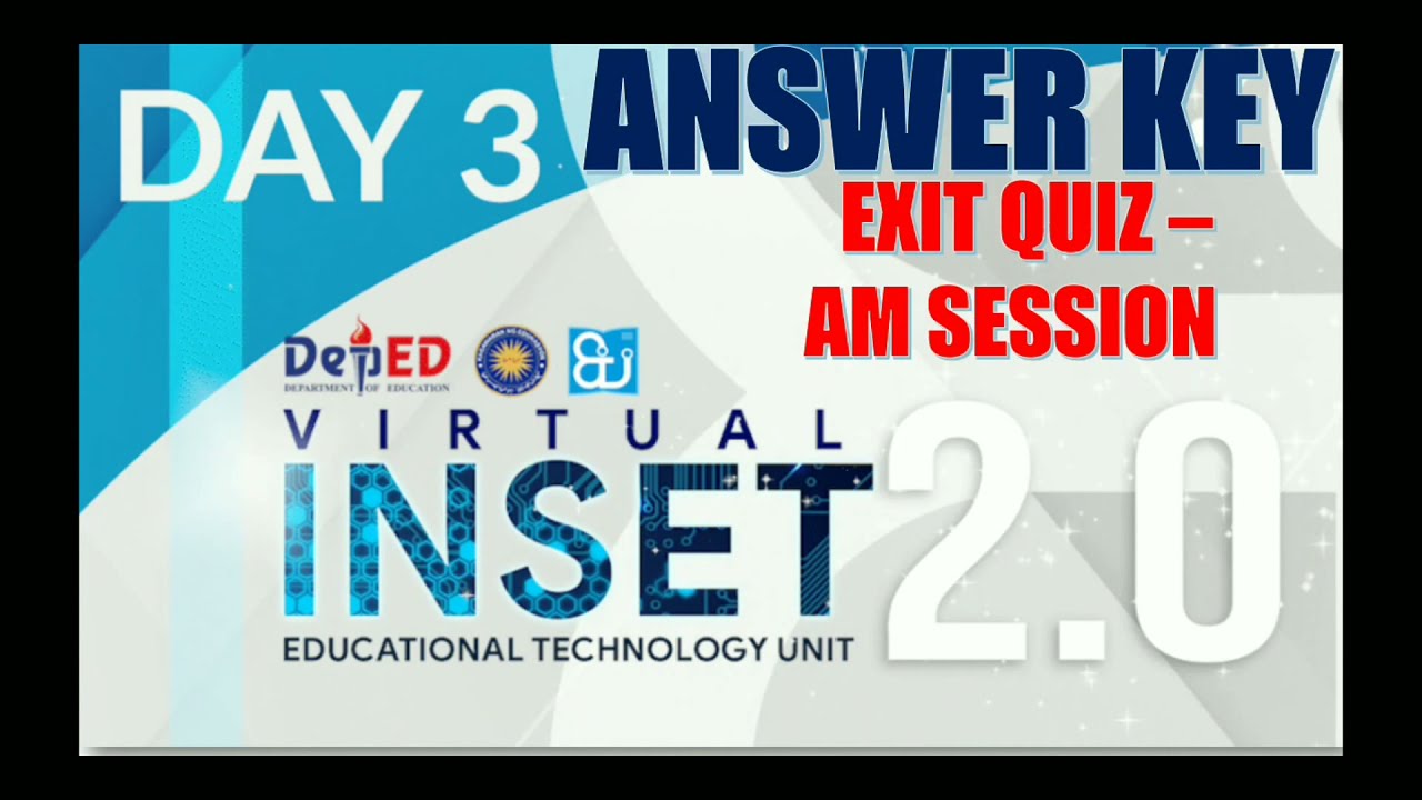 VIRTUAL INSET 2.0 DAY 3 | ANSWER KEY | MICROSOFT OFFICE 365 FOR PRODUCTIVITY