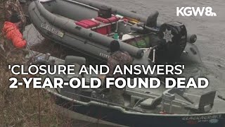 Missing Oregon toddler's cause of death was drowning