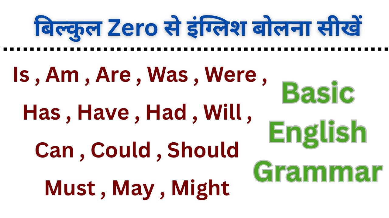 English बोलना सीखें बिल्कुल Zero से | English Speaking Practice | Basic English Grammar 