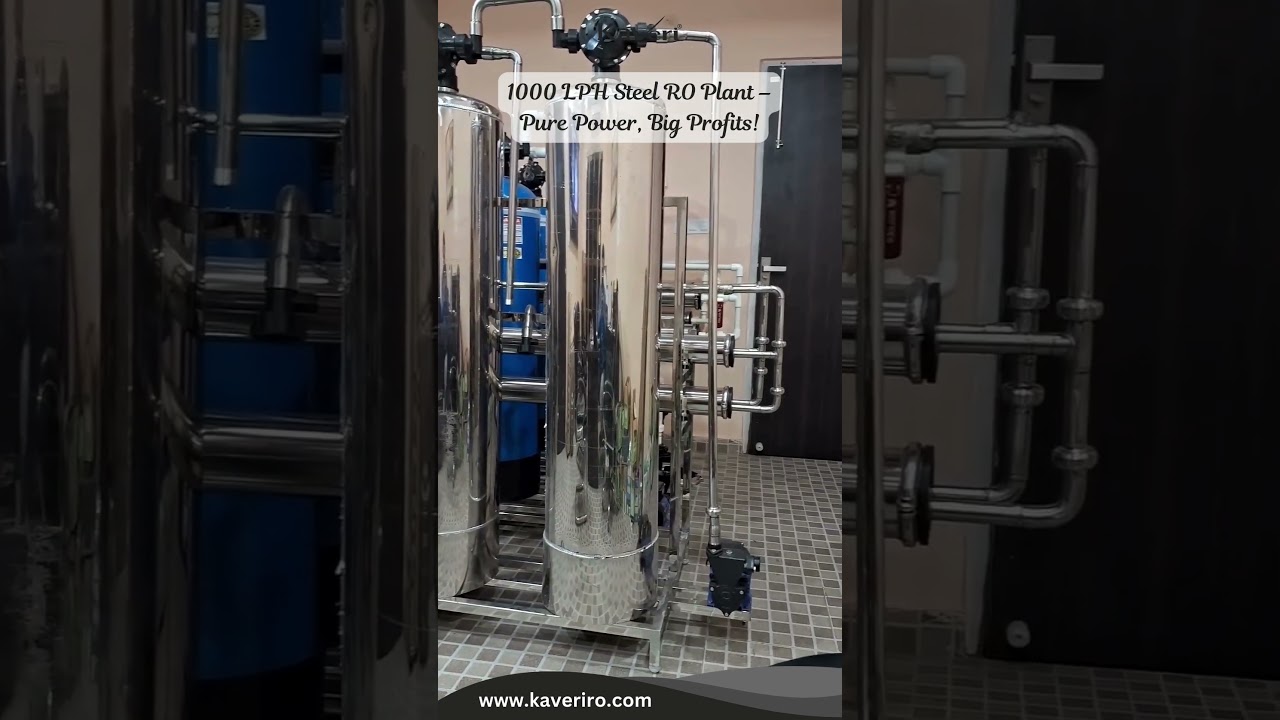 💧 1000 LPH Stainless Steel RO Plant – Built to Purify, Designed to Last! 💪