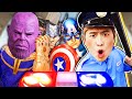 강이경찰은 슈퍼히어로 친구들의 잃어버린 물건을 찾아줘요!! Kangi pretend play Police and Help Super hero 럭키강이 LuckyKangi