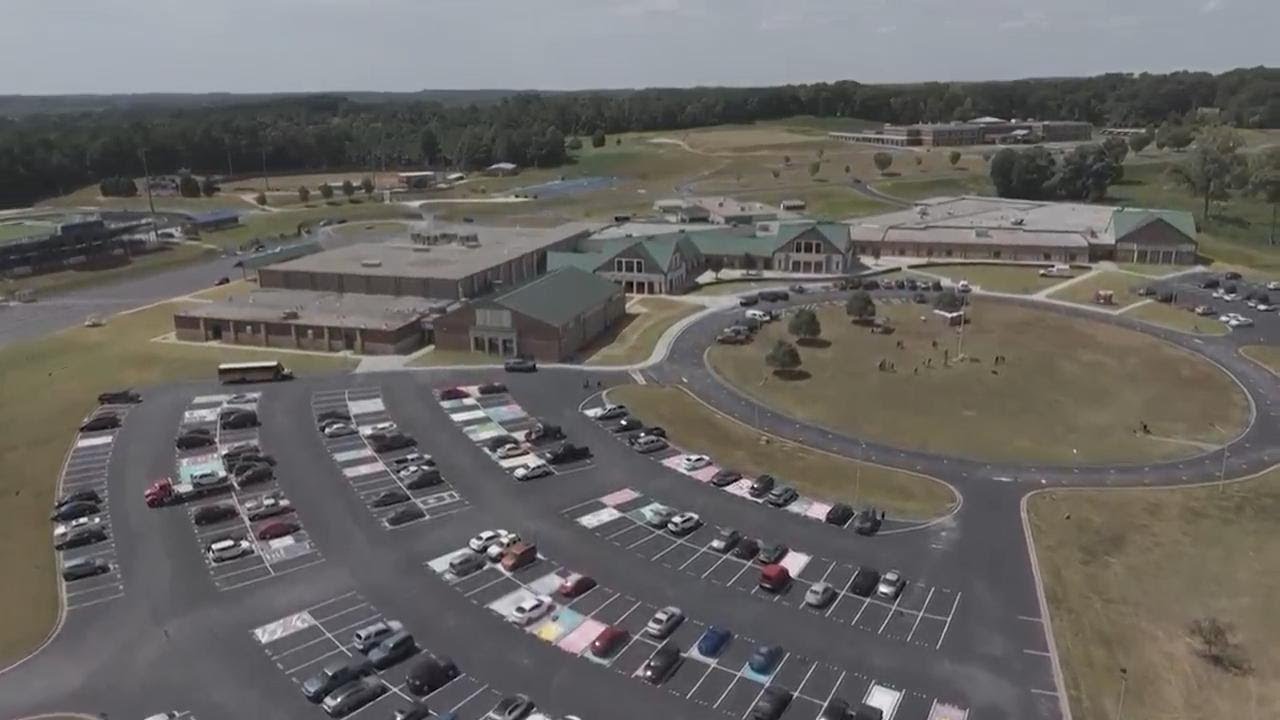 Drone footage of Apalachee High School on day after shooting YouTube