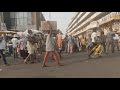 HECTIC STREET MARKET IN GHANA, AFRICA