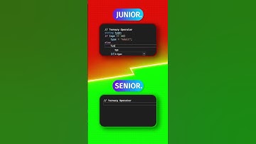 Junior vs. Senior in C# - Ternary Operator 🚀