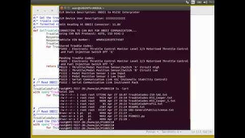 Reading OBDII Trouble Codes & Descriptions Using Python On A Raspberry Pi