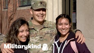 Siblings apart for a year share tearful reunion | Militarykind