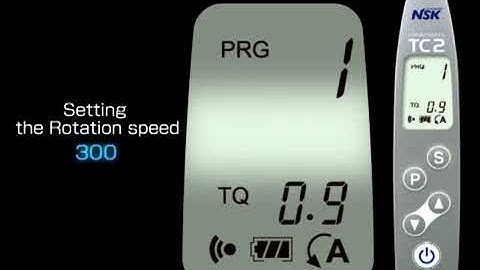 NSK ENDO MATE TC2 Setting Program