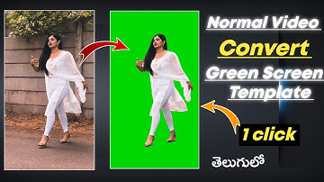 🔥Normal video convert in to Green Screen video Template | Vmake video editor