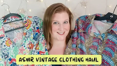 ASMR Thrift Store Vintage Clothing Haul Show & Tell (Soft Spoken/Whisper)