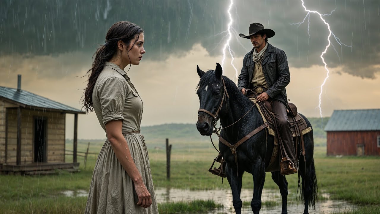 She Waited in the Rain for a Husband Who Abandoned Her, a Cowboy Rode In and Would Not Leave