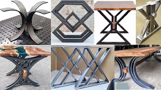 Contemporary table base ideas / metal table leg ideas / Custom table ideas with metal legs