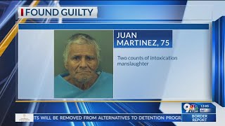 Juan Martinez was found guilty of 2 counts of intoxicated manslaughter