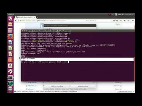 Evil Twin Framework Tutorial - Setup