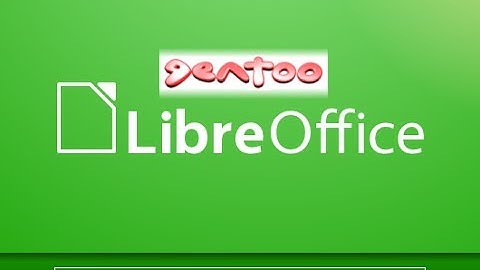 LibreOffice 4.0.4.2 with Gentoo Branding