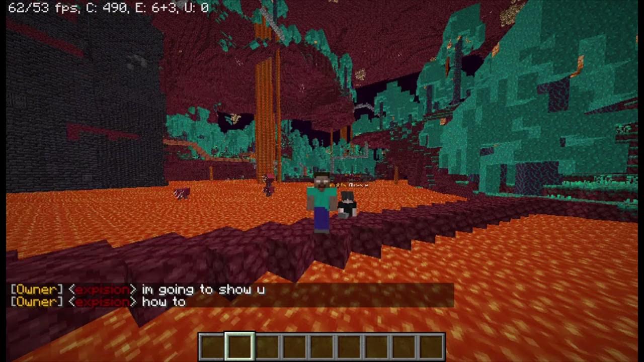 How to put water in the nether YouTube