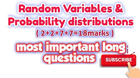 Random variables | inter 2nd year maths 2A | most imp questions | TS | AP @asquaremathsacademy