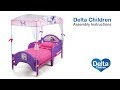 Delta Children Toddler Canopy Bed Assembly Video