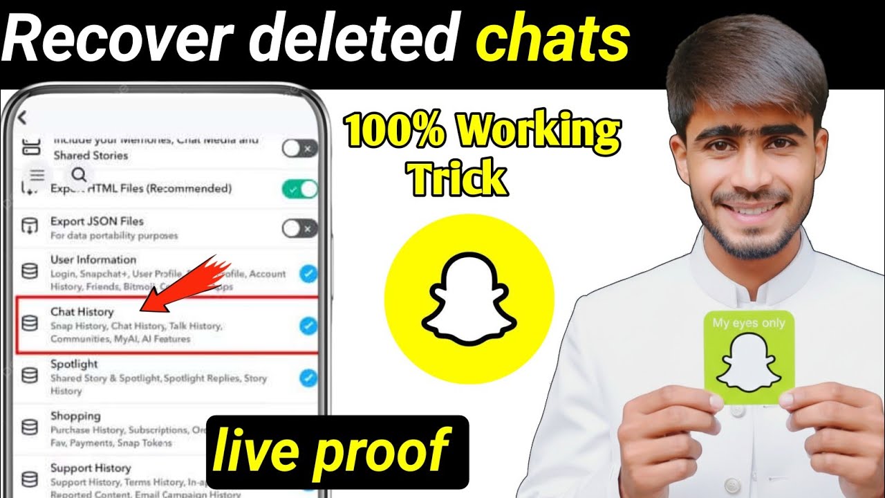 How to recover deleted chats from Snapchat|Snapchat deleted chats history 
