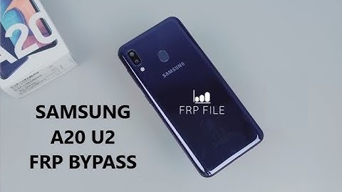 Bypass FRP Google account Samsung A20 (SM-A205) U2 |Bit 2 |Binary 2  with method PIN SIM