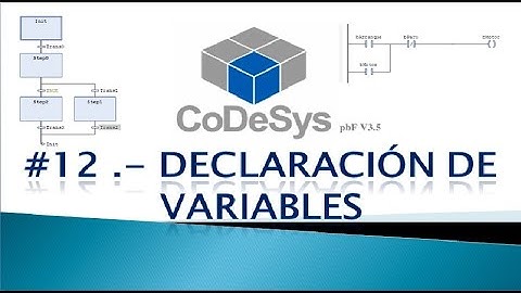 CODESYS 3.5 SP4 -DECLARACIÓN DE VARIABLES