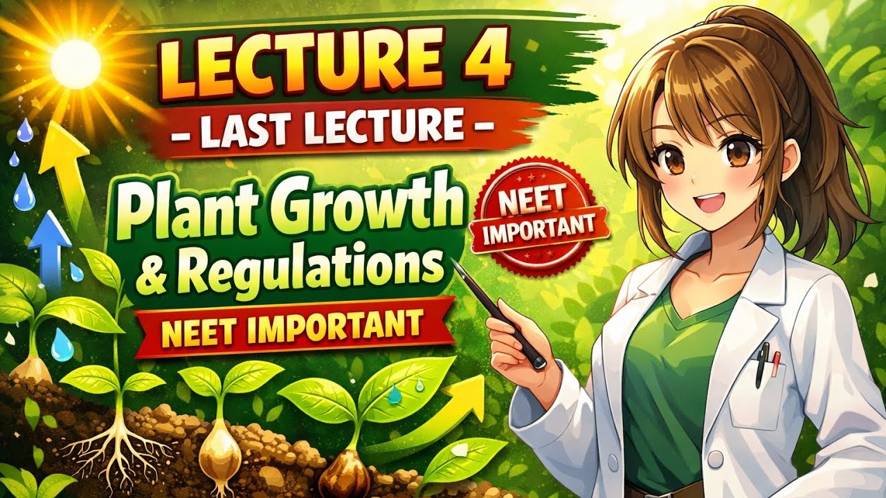 “NEET Last Lecture Alert! 🌱 Plant Growth & Regulations You Can’t Forget!”