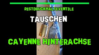 Restdruckhalteventile Wechseln Tauschen Hinterachse Porsche Cayenne Vw Touareg Audi Q7 Luftfahrwerk