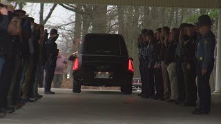 Procession for slain Hot Springs police officer
