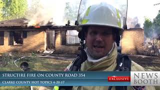 Structure Fire on Clarke County Road 354 Clarke County MS