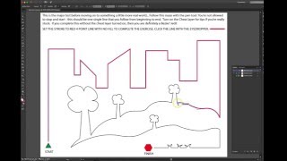 Pen Tool Maze in Adobe Illustrator