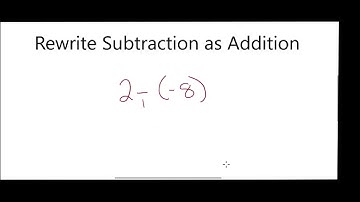 Geom 1•3 Rewrite Subtraction as Addition