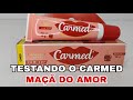 TESTANDO O CARMED MAÇÃ DO AMOR ❤️🍎 | Love Carmed Girls