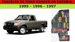 FORD RANGER 1995 1996 1997 FUSES IN SPANISH