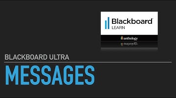 Blackboard Ultra: Using the Messaging Tools