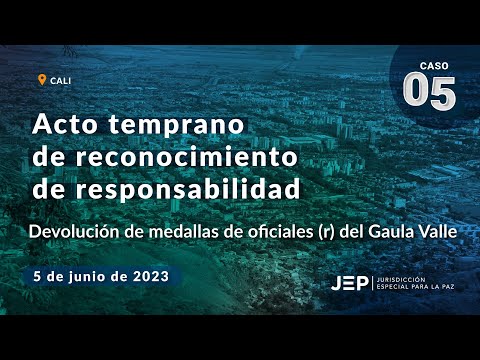 Devolución de medallas de oficiales (r) Gaula Valle | 20230605