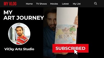 My first channel intro video ! 🙏 #youtube #youtubeintro #artjourney #subscribe #support #love