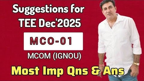 #MCO-01 #Suggesties voor TEE dec