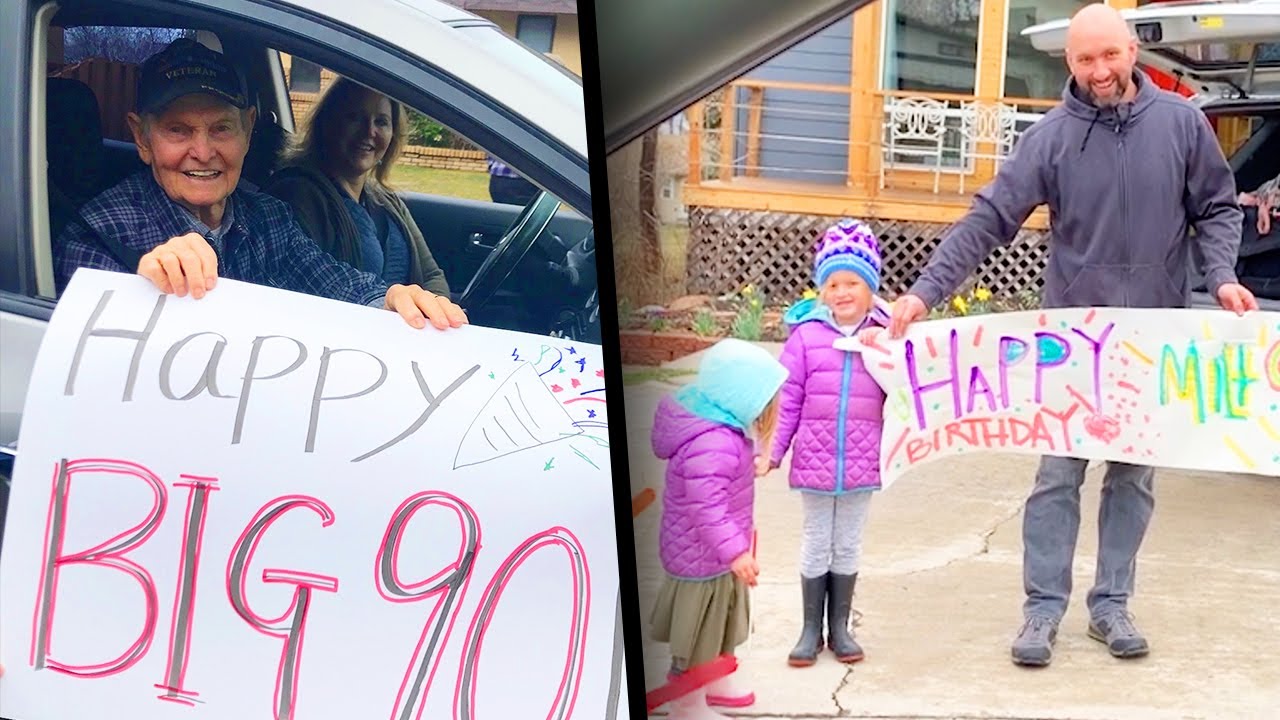 Neighbors surprise 100-year-old Navy veteran with birthday parade