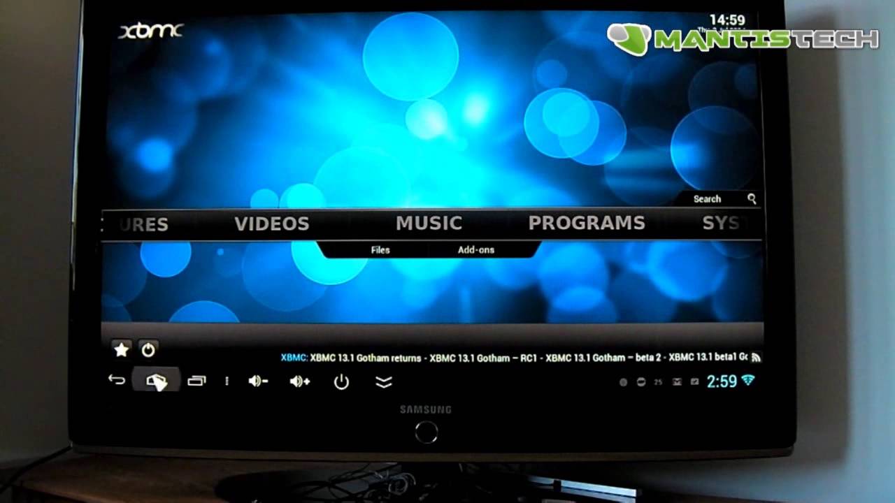 Clé usb android TV sur télévision LCD mini pc andoer MK809IV. 