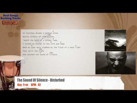 🥁 The Sound Of Silence - Disturbed Drums Backing Track with chords and lyrics