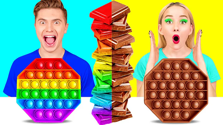 Real Food vs Chocolate Food Challenge #2 by HAHANOM Challenge