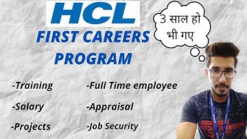 This is why I joined HCL First Careers Program | It has already been 3 years now | Honest Review