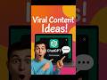 ChatGPT Se Viral Content Ideas Kaise Banaye | AI Editing Tips 2026
