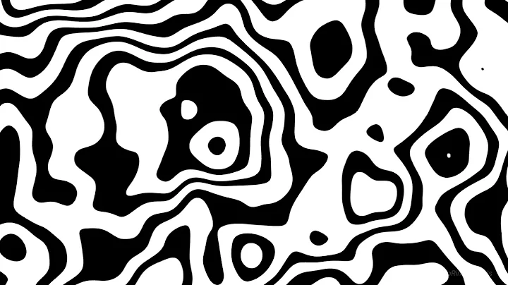 4K Black & White Wave patterns | 6 Hours of Hypnotic Visuals for Study, Sleep, Focus & Meditation