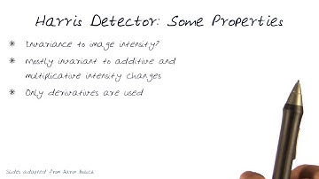 Harris Detector  Some Properties 3