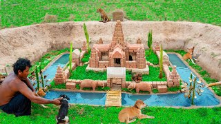 Building Mud Castle Dog In Ancient Style