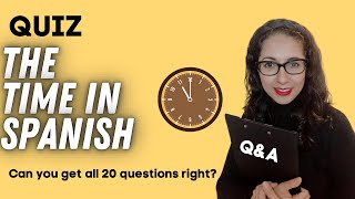 Learn Telling Time in Spanish Fun Spanish Quiz for Beginners Language Skills Boost