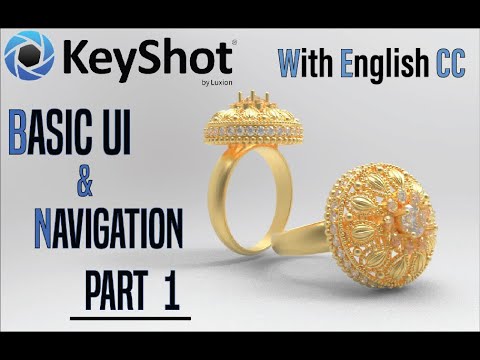 Keyshot 9.1 Beginner Basic UI and Navigation   Part 1 - Urdu/Hindi (English Subtitles)