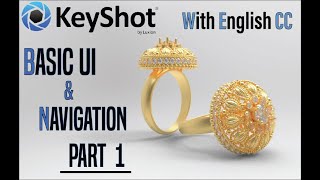 Keyshot 9.1 Beginner Basic UI and Navigation   Part 1  Urdu/Hindi (English Subtitles)